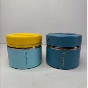 ThermoFlask 12oz Double Wall Insulated Stainless Steel Food Jar Set of 2